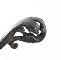 Régi kilincs, kopott, h: 20 cm
