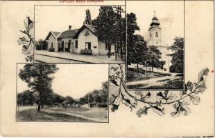 1913 Máriabesnyő (Gödöllő), vasútállomás, kegytemplom. Art Nouveau, floral