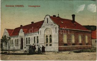 1923 Érd, Községháza. Fogyasztási szövetkezet kiadása (lyuk / pinhole)