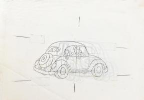 1985 Macskafogó c. rajzfilm (r: Ternovszky Béla) Eredeti rajzgyűjtemény a gyártás folyamatából. Több...