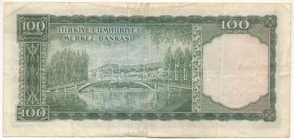 Törökország DN (1964-1966) 100L "C71 013490" T:III kis folt
Turkey ND (1964-1966) 100 Lir...