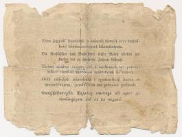 1848. 10Ft "Kossuth Bankó" T:IV szakadások, folt, anyaghiány Adamo G111