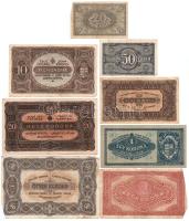 1920-1923. 20f + 50f + 1K + 2K + 10K + 20K + 50K Orell Füssli Zürich nyomdahely jelöléssel + 100K T:...