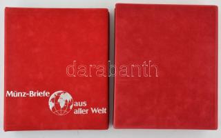 30db érmés boríték bélyeggel, bélyegzéssel és tájékoztatókkal szép gyűjtemény igényes, "Münz-Br...