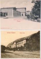 VASÚTÁLLOMÁSOK - 46 db MODERN történelmi magyar képeslap reprintekkel / RAILWAY STATION - 46 modern historical Hungarian postcards with reprints