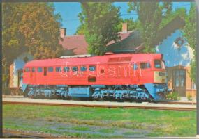 50 db MODERN magyar M62 és M63 klb diezel mozdony képeslap sorozat + 32 db MODERN vasúti gép- és műh...