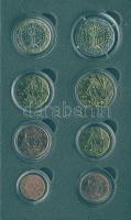 Franciaország 2001-2005. 1c, 2c, 5c, 10c, 20c, 50c, 1€, 2€ bemutató szettben T:1