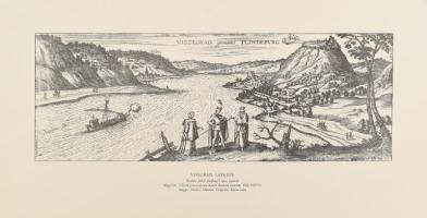 cca 1980 össz. 8 db régi metszet után készült vár és város látkép (Szigetvár ostroma, Buda látképe, ...