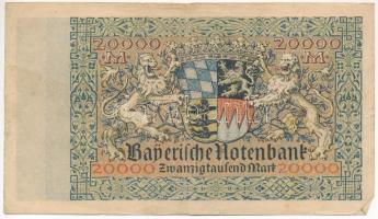 Német Birodalom / Bajorország 1923. 20.000M T:III
German Empire / Bavaria 1923. 20.000 Mark C:F Kra...