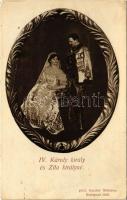 1917 IV. Károly király és Zita királyné. Hadsegélyező Hivatal Kiadványa (EB)