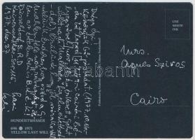 1971 Yellow Last Will. Gruener Janura AG 696. s: Hundertwasser - MODERN