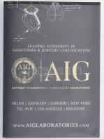 Arany (Au) 14K rosegold karikafülbevaló-pár gyémántokkal kirakva, 1,3 ct, d: 2,5 cm, bruttó: 6,04 g