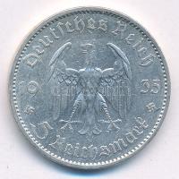 Német Harmadik Birodalom 1935A 5M Ag "Garnisonkirche" T:2 German Third Reich 1935A 5 Reich...