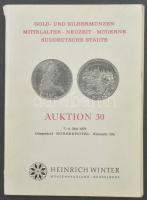 5xklf árverési katalógus tétel, közte Heinrich Winter, Münzgalerie C. Mohr, Gerhard Hirsch, Galerie ...