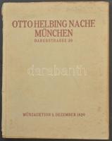 3db klf, 1929-1932. közötti Otto Helbing aukciós katalógus. Használt, kissé megviselt állapotban