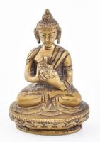 Réz buddha figura, m: 8 cm