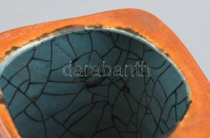 Gorka Géza iparművészeti kerámia váza, jelzett, hibátlan, m: 14 cm