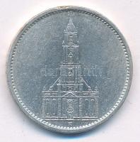 Német Harmadik Birodalom 1935A 5M Ag "Garnisonkirche" T:2,2- ph. German Third Reich 1935A 5 Reichsmark Ag "Garnisonkirche" C:XF,VF edge error Krause KM#83