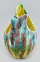 Luria Vilma: Madárváza, kerámia, jelzett, hibátlan, m: 16,5 cm