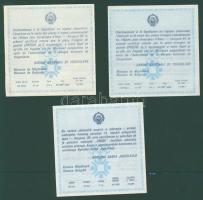 Jugoszlávia 1982-84. 100D Ag (5x), 250D Ag (5x), 500D Ag (5x) komplett "Olimpia" sor! T:PP...