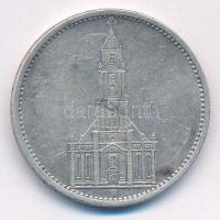 Német Harmadik Birodalom 1935A 5M Ag Garnisonkirche T:2,2- patina German Third Reich 1935A 5 Reichsmark Ag Garnisonkirche C:XF,VF patina Krause KM#83