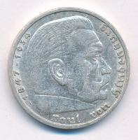 Német Harmadik Birodalom 1935A 5M Ag "Paul von Hindenburg" T:2 German Third Reich 1935A 5 Reichsmark Ag "Paul von Hindenburg" C:XF Krause KM#86