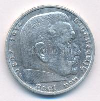 Német Harmadik Birodalom 1935A 5M Ag "Paul von Hindenburg" T:2 German Third Reich 1935A 5 ...