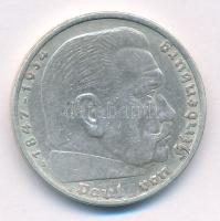 Német Harmadik Birodalom 1935A 5M Ag "Paul von Hindenburg" T:2 German Third Reich 1935A 5 Reichsmark Ag "Paul von Hindenburg" C:XF Krause KM#86