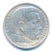 Német Harmadik Birodalom 1935A 5M Ag "Paul von Hindenburg" T:2 German Third Reich 1935A 5 ...