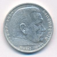 Német Harmadik Birodalom 1935A 5M Ag "Paul von Hindenburg" T:2 German Third Reich 1935A 5 ...