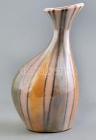 Retró kerámia váza, jelzett, hibátlan, m: 21,5 cm