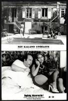 Szolidan erotikus filmjelenetek, 13 db vintage produkciós filmfotó, nagyobb része ezüst zselatinos fotópapíron, 18x24 cm