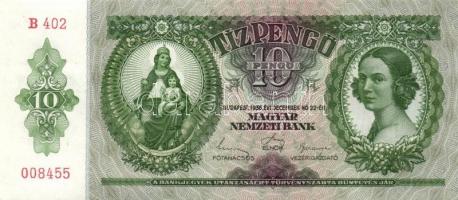 1936. 10P (3x) egymás utáni sorszámokkal T:I