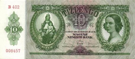 1936. 10P (4x) egymás utáni sorszámokkal T:I