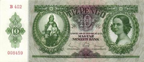 1936. 10P (4x) egymás utáni sorszámokkal T:I