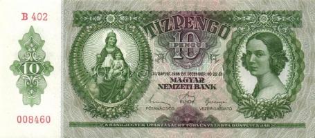 1936. 10P (4x) egymás utáni sorszámokkal T:I