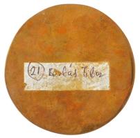 DN "Munkában töltött évekért" egyoldalas bronz emlékérem (100mm) T:1-