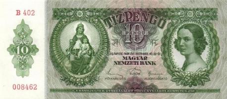 1936. 10P (4x) egymás utáni sorszámokkal T:I