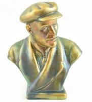 Zsolnay Vlagyimir Iljics Uljanov Lenin büszt. Eozinmázas porcelánfajansz, jelzett, kopásokkal, m: 27 cm