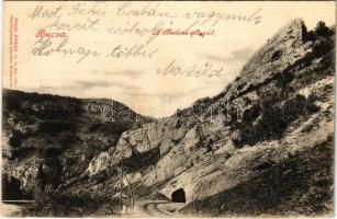 1900 Királyhágó, Bucsa, Bucea; vasúti alagút. Dunky fivérek kiadása / railway tunnel (fl)