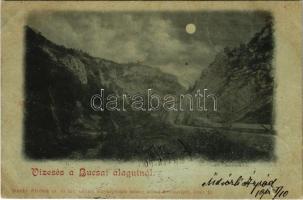 1900 Királyhágó, Bucsa, Bucea; este a vasúti alagútnál. Dunky fivérek kiadása / railway tunnel at night (Rb)