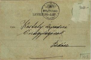 1900 Királyhágó, Bucsa, Bucea; este a vasúti alagútnál. Dunky fivérek kiadása / railway tunnel at ni...