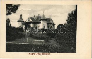 Magyarzsombor, Magyarnagyzsombor, Magyar-Nagy-Zsombor, Zimbor; Zsombory-kúria, kastély / Villa, castle