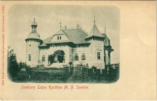 Magyarzsombor, Magyarnagyzsombor, Magyar-Nagy-Zsombor, Zimbor; Zsombory-kúria, Sombory Lajos kastélya. Szoller Géza kiadása / Villa, castle (EK)