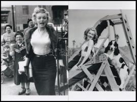 Marilyn Monroe (1926-1962) amerikai színésznő különféle felvételeken, a néhai Lapkiadó Vállalat fotó...