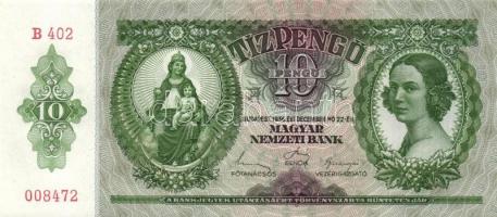 1936. 10P (5x) egymás utáni sorszámokkal T:I(többség), II+(1 darab) egyiken festékfolt