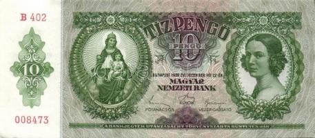 1936. 10P (5x) egymás utáni sorszámokkal T:I(többség), II+(1 darab) egyiken festékfolt