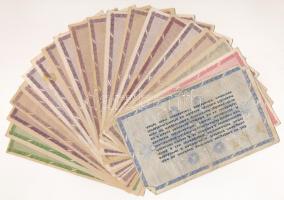 1946. 50.000AP (2db) + 100.000AP (15db) + 500.000AP (vízjeles papír, sorszámozott) + 1.000.000AP + 1...