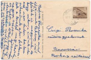 1952 Paks, Szovjet hősi emlékmű, Duna-parti részlet, Hitelszövetkezet, Iparoskör (EB)