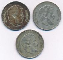 1947. 5Ft Ag "Kossuth" (3x) T:2-,3 patina Adamo F8.1